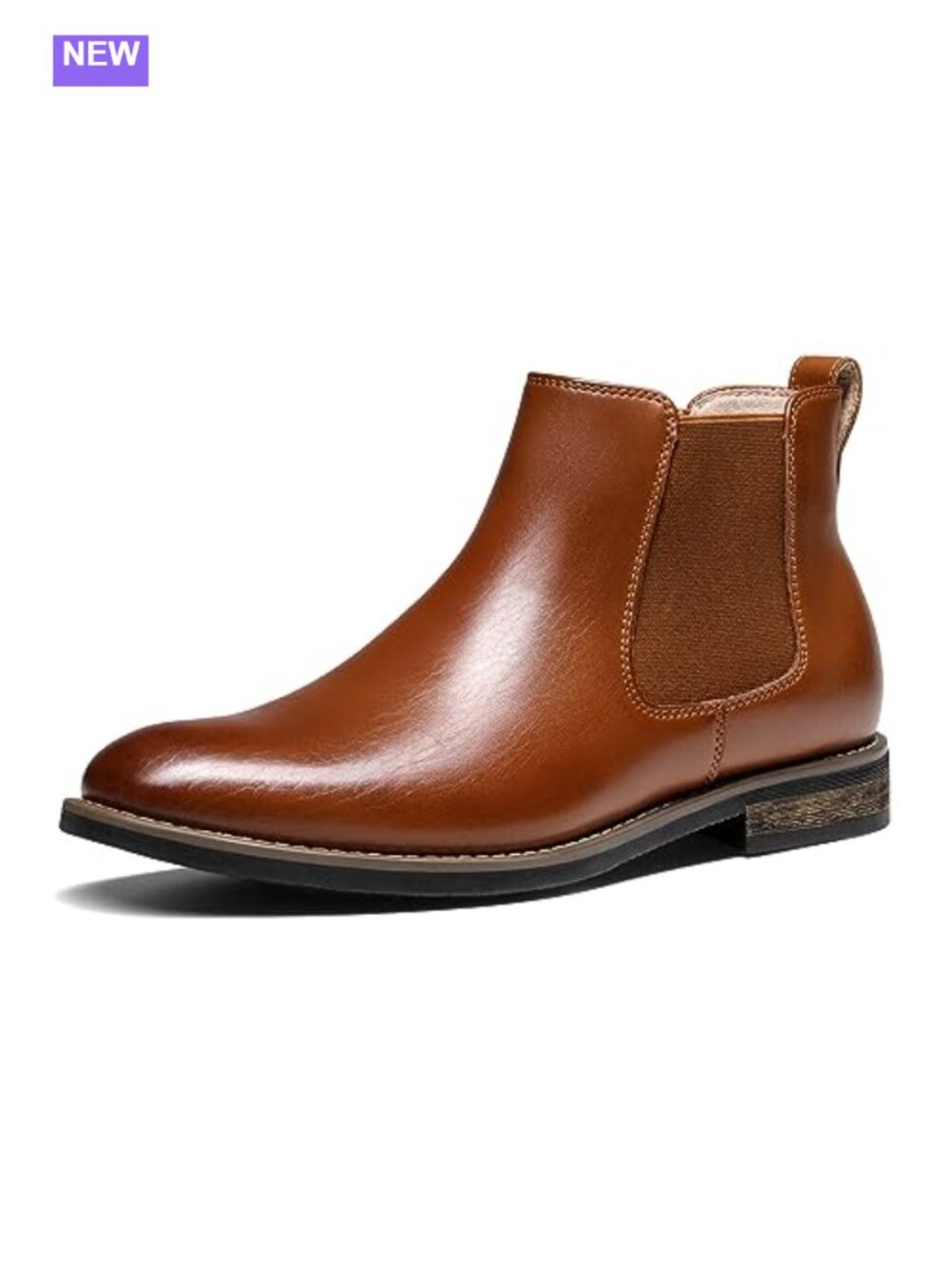 Men's Classic Chelsea Ankle Dress Boots PU Upper Lightweight Casual